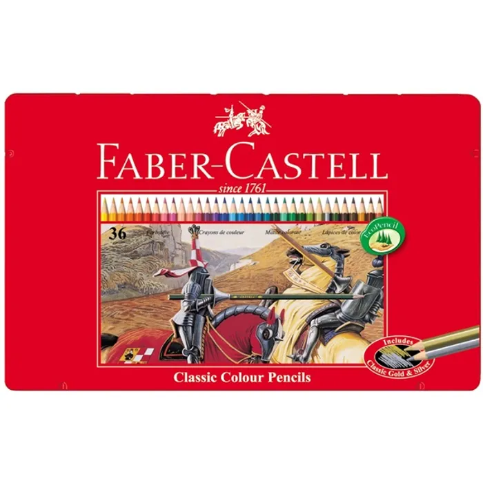 Hauptbild des Produkts zz-Pastelka šestihranná plech.krabička 36ks (#115846) Faber Castell