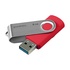 Papírenské zboží - Goodram USB flash disk, USB 3.0 (3.2 Gen 1), 8GB, UTS3, rot, UTS3-0080R0R11, USB A, mit einer drehbaren Kappe