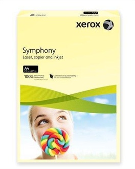 Papírenské zboží - Xerografický papír "Symphony", světle žlutá, A4, 160g, XEROX