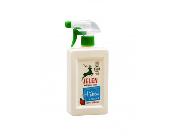 Papírenské zboží - Jelen na skla a zrcadla jablko - čistič 500 ml rozprašovač