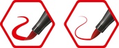 Papírenské zboží - Fasermarker mit flexibler Pinselspitze STABILO Pen 68 Pinsel türkisgrün [1 Stk]