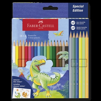 Papírenské zboží - Pastelky Faber-Castell Dinosaurus 24 barev