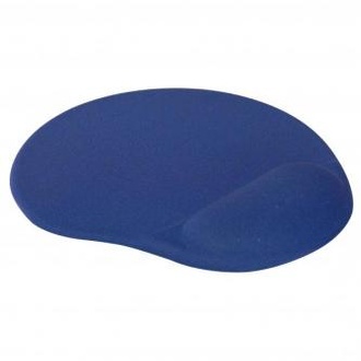 Papírenské zboží - Podložka pod myš, ergonomická, gelová, modrá, Logo
