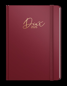 Papírenské zboží - Týdenní diář - Prokop - Luxi - B6 - bordó