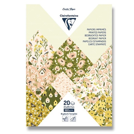 Papírenské zboží - Sada papírů Clairefontaine Origami Spring A4