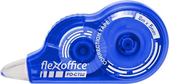 Papírenské zboží - Korekční roller "FO-CT02", mix barev, 5 mm x 8 m, FLEXOFFICE