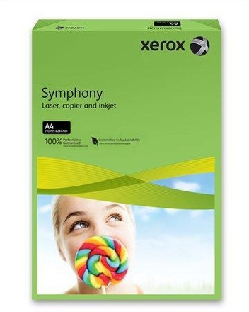 Papírenské zboží - Xerografický papír "Symphony", tmavě zelená, A4, 160g, XEROX