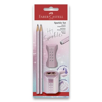 Papírenské zboží - Grafitová tužka Faber-Castell Sparkle set 4 ks