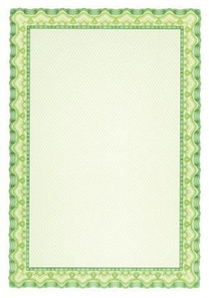 Papírenské zboží - Papír s motivem Diplom, zelená, A4, 115g, APLI [70 listů]