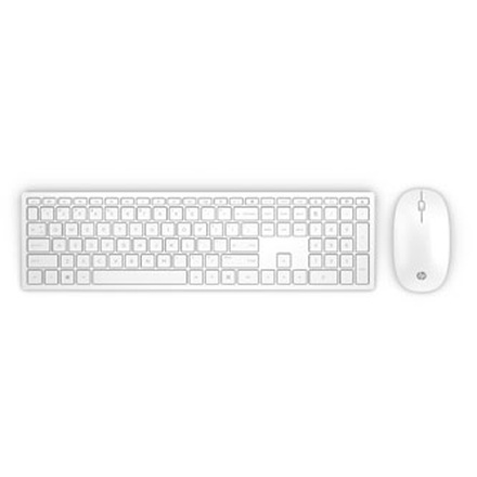 Papírenské zboží - HP Pavilion Wireless Keyboard and Mouse 800 (White), Sada klávesnice SK, 2.4 [GHz], bezdr