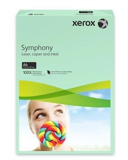Papírenské zboží - Xerografický papír "Symphony", zelená, A4, 80g, XEROX
