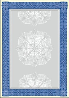 Papírenské zboží - Papír s motivem Diplom, modrá, A4, 185g, SIGEL [20 listů]
