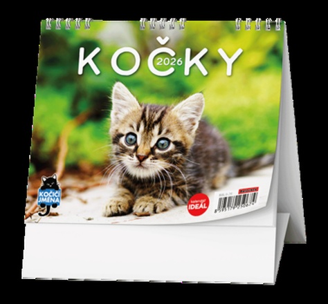Papírenské zboží - Stolní kalendář - IDEÁL - Kočky /s kočičími jmény/