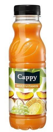 Papírenské zboží - Ovocný nápoj, 52%, 0,33 l, CAPPY, multivitamin