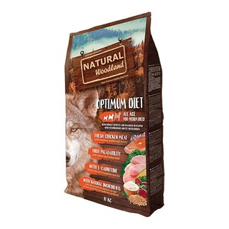 Papírenské zboží - Natural Woodland Optimum Diet Mini,Medium/krůta,kuře/10 kg 