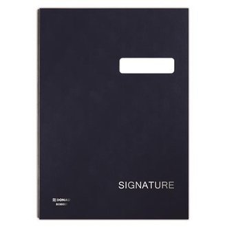 Papírenské zboží - Podpisová kniha, tmavě modrá, koženka, A4, 19 listů, DONAU