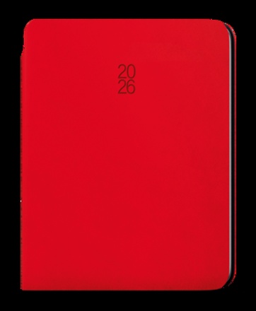 Papírenské zboží - Týdenní diář - Oskar - Softy - A5 - červená