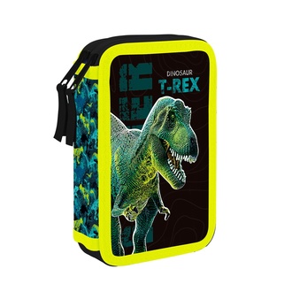 Papírenské zboží - Penál 2 p. prázdný Premium Dinosaurus