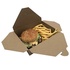 Papírenské zboží - MENÜBOX KRAFT PE 19,5x14x5cm 1500ml [50 Stück]