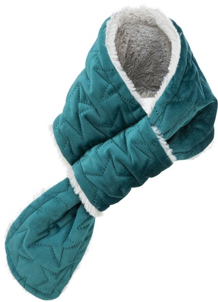 Papírenské zboží - Vánoční šál pro psy, S: 50 cm , samet/plyš, zelená