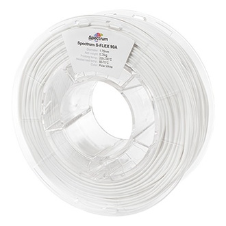 Papírenské zboží - Spectrum 3D filament, S-Flex 90A, 1,75mm, 250g, 80261, polar white