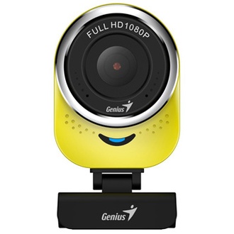 Papírenské zboží - Genius Full HD Webkamera QCam 6000, 1920x1080, USB 2.0, žlutá, Windows 7 a vyšší, FULL HD