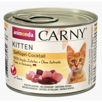 Papírenské zboží - ANIMONDA konzerva CARNY Kitten - drůbeží koktejl 200g 