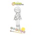 Papírenské zboží - Kreativní sada Avenue Mandarine Doll to Paint Chloé