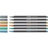 Papírenské zboží - Premium-Faser-Metallic-Marker STABILO Pen 68 metallic – 6er-Set in der Dose