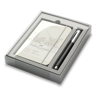 Papírenské zboží - Faber-Castell 149624 Ambition Precious Resin roller, dárková sada se zápisníkem