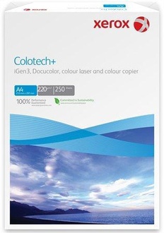 Papírenské zboží - Xerografický papír "Colotech", pro digitální tisk, A4, 220g, XEROX