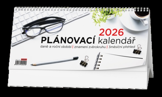 Papírenské zboží - Stolní kalendář - Plánovací daňový kalendář 2026
