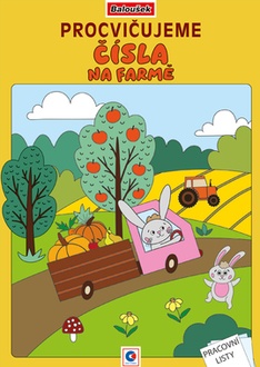 Papírenské zboží - Omalovánka A4 - Procvičujeme čísla - Na farmě
