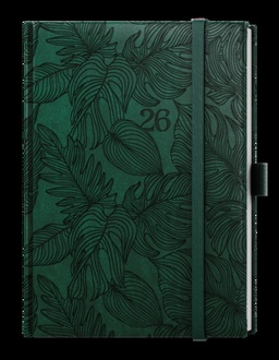 Papírenské zboží - Týdenní diář - Prokop - Vivella extra - B6 - tmavě zelená - Tropik