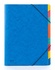 Papírenské zboží - Sortiertafeln mit Gummiband, blau, 9-teilig, Karton, A4, DANAU