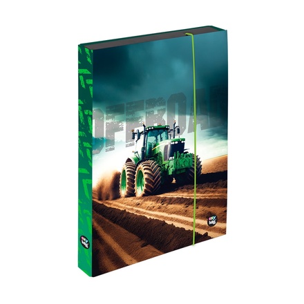 Papírenské zboží - Box na sešity A4 Jumbo traktor