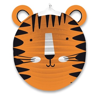 Papírenské zboží - Papírový lampión Tygr průměr 25 cm