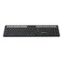 Papírenské zboží - Powerton SolarSlim, Solar Keyboard integrovaná, US, Multi-Device typ 2.4 GHz Dongle + Dual Bluetooth, schnurlos, schwarz