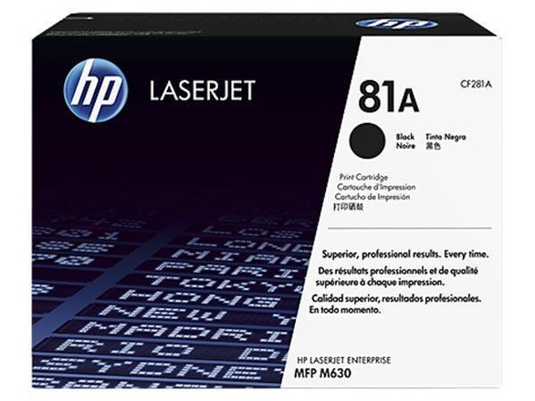 Papírenské zboží - CF281A Toner pro LaserJet Enterprise M604n, MFP M630f tiskárny, HPčerná, 10,5tis.stránek