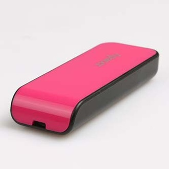 Papírenské zboží - Apacer USB flash disk, USB 2.0, 16GB, AH334, růžový, AP16GAH334P-1, USB A, s výsuvným kon