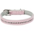 Papírenské zboží - Active Comfort Lederhalsband mit Steinen - rosa XS-S: 20-24 cm/12 mm