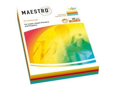 Papírenské zboží - MAESTRO color INTENSIV 80g 250 listů MIX barev