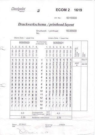 Papírenské zboží - Etiketovací kleště, 2 řádkové, 8+8 znaků, METO