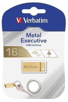 Papírenské zboží - 16GB USB flash disk "Exclusive Metal", USB 3.0, VERBATIM