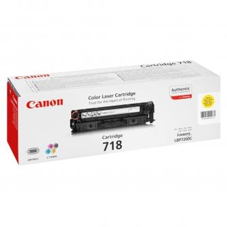 Papírenské zboží - Canon originální toner CRG718, yellow, 2900str., 2659B002, Canon LBP-7200Cdn, O