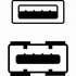 Papírenské zboží - (2.0), USB A M - USB A F, 3m, schwarz, Logo, Preis für 1 Stk