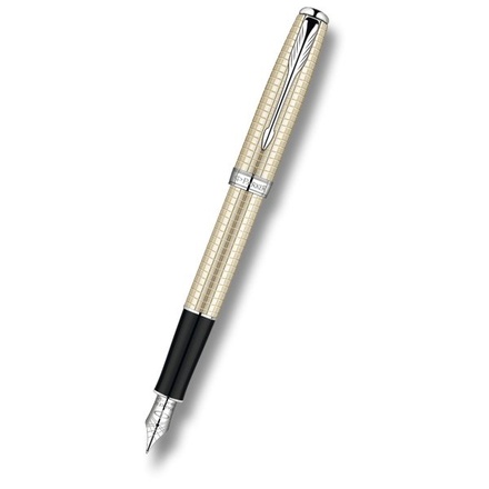 Papírenské zboží - Parker Sonnet Sterling Silver CT hrot F
