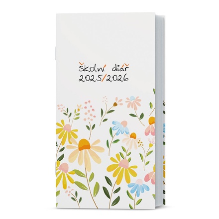 Papírenské zboží - Měsíční diář  - Klára - lamino - Bílý
