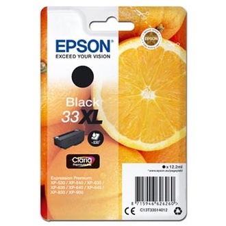 Papírenské zboží - Epson originální ink C13T33514012, T33XL, black, 12,2ml, Epson Expression Home a Premium