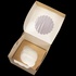 Papírenské zboží - ECO-Papierbox für Muffins 100x100x100 mm braun mit Fenster [25 Stück]